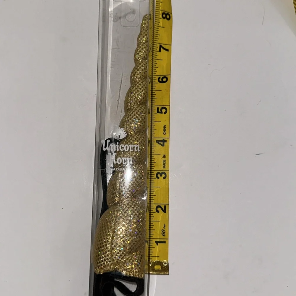 Unicorn Horn Headband - Brooklyn Owl - Gold Shiny Giant Size‎